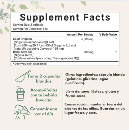 Cápsulas Aceite de Orégano