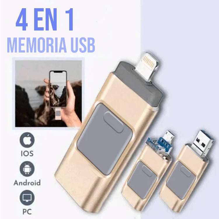 2 x 1 Flash USB de alta velocidad 4 en 1 Moisse™